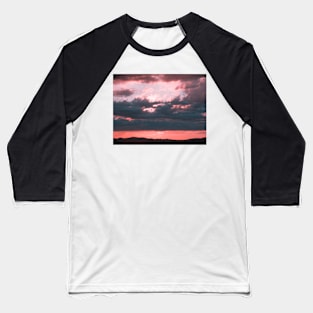 Pink sky Baseball T-Shirt